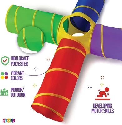 4-Way Play Tunnel For Kids To Crawl Through 8 Feet Foldable Into A Carrying Bag - Play22USA 6 4-Way Play Tunnel For Kids To Crawl Through 8 Feet Foldable Into A Carrying Bag - Play22USA - Image 4