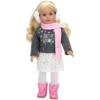 Sophia's - 18" Doll - "Let It Snow" Sweater, Lace Skirt, Leggings, Earmuffs, Pocket Scarf & Ewe Boots - Grey/White/Pink 2 Sophia's - 18" Doll - "Let It Snow" Sweater, Lace Skirt, Leggings, Earmuffs, Pocket Scarf & Ewe Boots - Grey/White/Pink -Playland Shop GUEST f6888e1e 8408 4b67 97b4 377e557cfecf