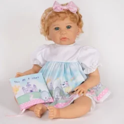 Paradise Galleries Reborn Toddler Girl Doll Story Time, 21 Inch With Light Blonde Hair And Blue Eyes, Made In SoftTouch Vinyl -Playland Shop GUEST ff5ea066 d164 4b9f 8152 45d2c3bfe682